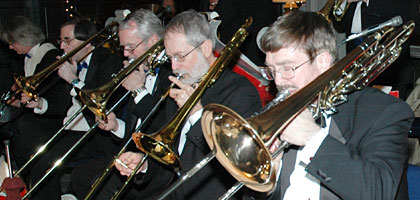 Trombones during Keith's vocal solo