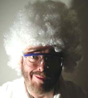 The professor shyly invites visitors.
