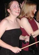 Carleton College students had fun playing along with the Roseville Big Band at the 2002 Mid-Winter Ball. Bigger pictures total 62K.