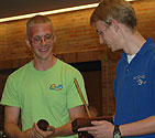 CTV volunteer Ted Aspnes and trombonist Greg Albing joined the guest percussion line.