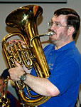 Glen plays euphonium.