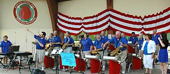 The band takes a bow.