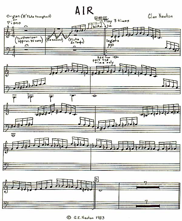 "Air" - piano part.