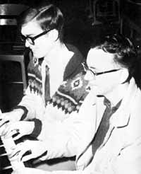 Glen and Dick in a photo from the yearbook. Bigger picture is 32K.