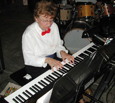 Ann plays the keyboard.