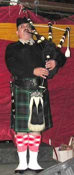 Lynn Ista, bagpipe soloist.