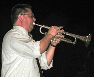 Mike Park plays a trumpet solo.