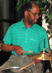 Kenne in a rehearsal at St. Michael's church cafeteria.