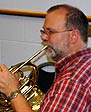 Bob plays horn