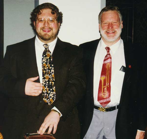 Andy and Jim smile for the camera.