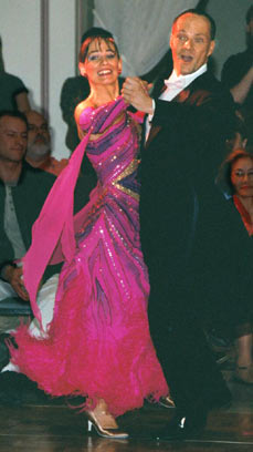 Uwe and Dagmar dance facing the camera.