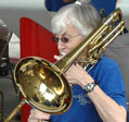 Carol plays bass trombone
